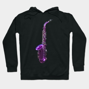 Purple saxophone Hoodie